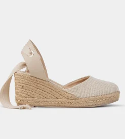 Clearance ALPARGATA CUÑA TEXTIL BEIGE Mujer Sandalias Y Plataformas