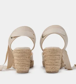Clearance ALPARGATA CUÑA TEXTIL BEIGE Mujer Sandalias Y Plataformas