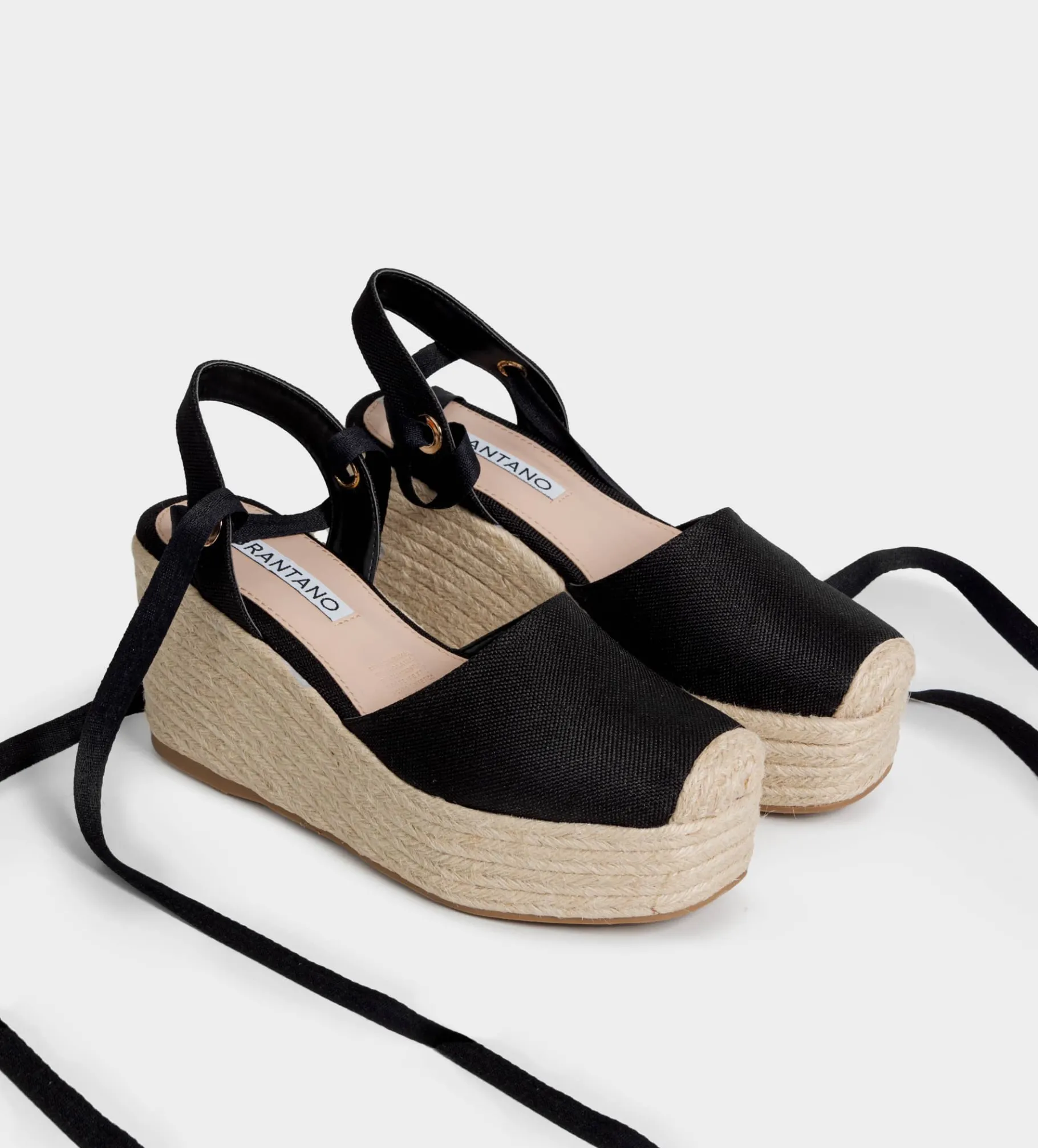 Best ALPARGATA CUÑA TEXTIL NEGRO Mujer Sandalias Y Plataformas