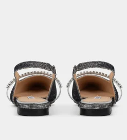 Clearance BALERINA DESTALONADA BRILLOS TEXTIL INOX Mujer Zuecos Y Mules | Fiesta