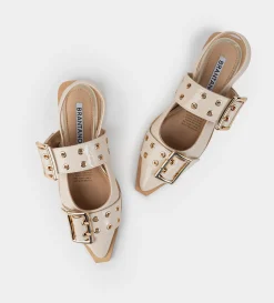 Best BALERINA HEBILLA CHAROL BEIGE Mujer Flats Y Mocasines