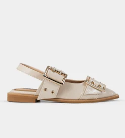 Best BALERINA HEBILLA CHAROL BEIGE Mujer Flats Y Mocasines