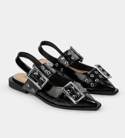 Outlet BALERINA HEBILLA CHAROL NEGRO Mujer Flats Y Mocasines