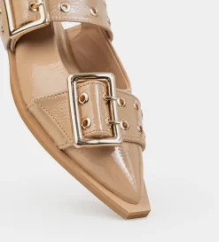 Online BALERINA HEBILLA CHAROL NUDE Mujer Flats Y Mocasines