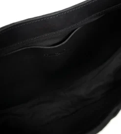 Clearance BOLSO HANDLE PIEL NEGRO Mujer Piel Auténtica | Bolsos Y Accesorios