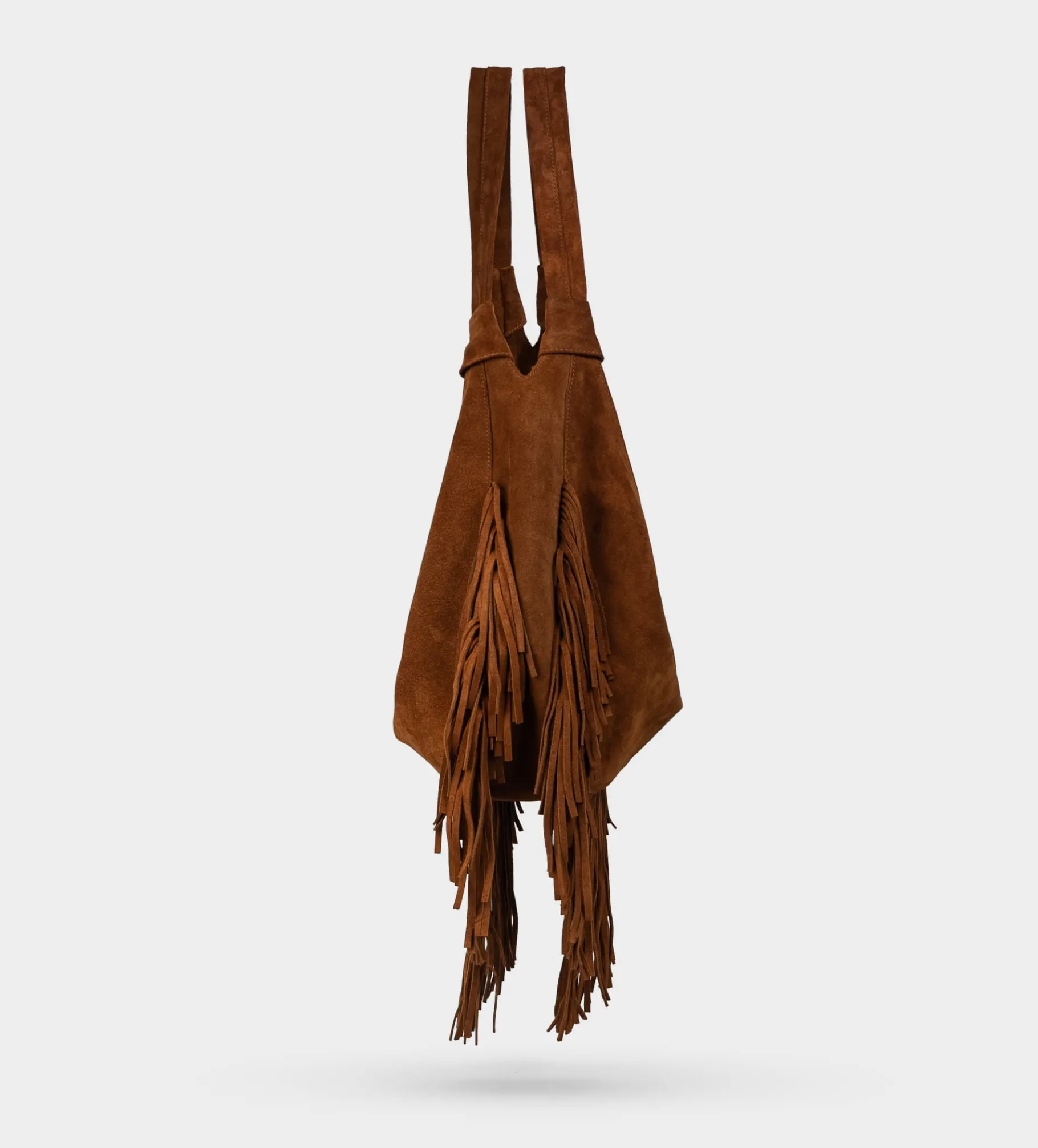 Sale BOLSO HOBO PIEL GAMUZA CAFÉ Mujer Bolsos Y Accesorios | Bolsos
