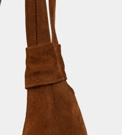 Sale BOLSO HOBO PIEL GAMUZA CAFÉ Mujer Bolsos Y Accesorios | Bolsos