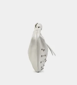 Best BOLSO HOBO TACHUELAS PIEL BLANCO Mujer Fiesta | Bolsos Y Accesorios