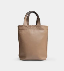 Clearance BOLSO TOTE PIEL BICOLOR NEGRO / BEIGE Mujer Piel Auténtica | Bolsos Y Accesorios