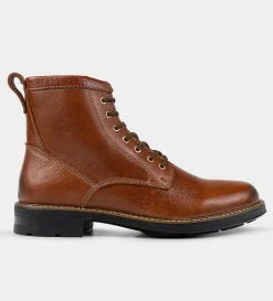 Clearance BOTA AGUJETA PIEL MIEL Hombre Botas Y Botines