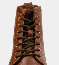 Clearance BOTA AGUJETA PIEL MIEL Hombre Botas Y Botines