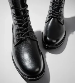 Sale BOTA AGUJETA PIEL NEGRO Hombre Botas Y Botines