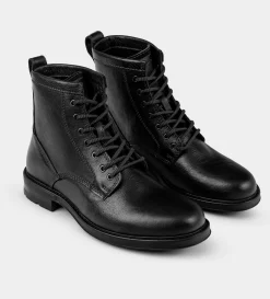 Sale BOTA AGUJETA PIEL NEGRO Hombre Botas Y Botines