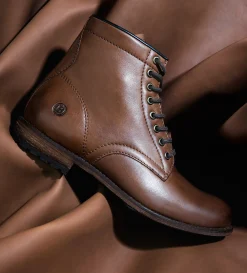 Clearance BOTA AGUJETAS PIEL MIEL Hombre Botas Y Botines