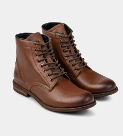 Clearance BOTA AGUJETAS PIEL MIEL Hombre Botas Y Botines