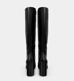 Best BOTA ALTA PIEL NEGRO Mujer Botas Y Botines | Piel Auténtica
