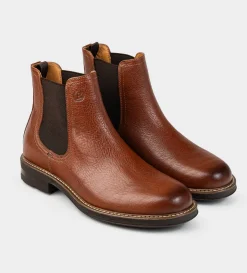 Discount BOTA CHELSEA PIEL MIEL Hombre Botas Y Botines