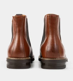 Discount BOTA CHELSEA PIEL MIEL Hombre Botas Y Botines