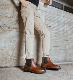 Discount BOTA CHELSEA PIEL MIEL Hombre Botas Y Botines