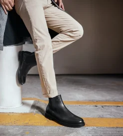 Sale BOTA CHELSEA PIEL NEGRO Hombre Botas Y Botines