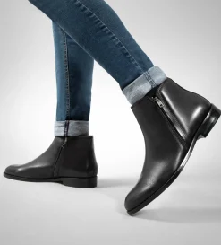 Online BOTA CIERRE LATERAL PIEL NEGRO Hombre Botas Y Botines
