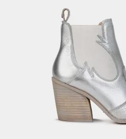 New BOTA WESTERN GRABADO PLATA Mujer Botas Y Botines | Piel Auténtica