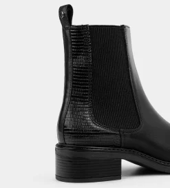 Clearance BOTIN CASUAL CHELSEA NEGRO Mujer Botas Y Botines | Piel Auténtica