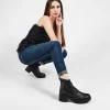 New BOTÍN CALCETÍN PIEL NEGRO Mujer Botas Y Botines | Piel Auténtica