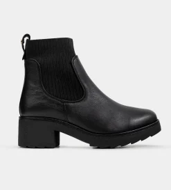 New BOTÍN CALCETÍN PIEL NEGRO Mujer Botas Y Botines | Piel Auténtica