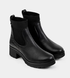 New BOTÍN CALCETÍN PIEL NEGRO Mujer Botas Y Botines | Piel Auténtica