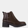 Clearance BOTÍN CHELSEA PIEL CAFÉ Mujer Botas Y Botines | Piel Auténtica