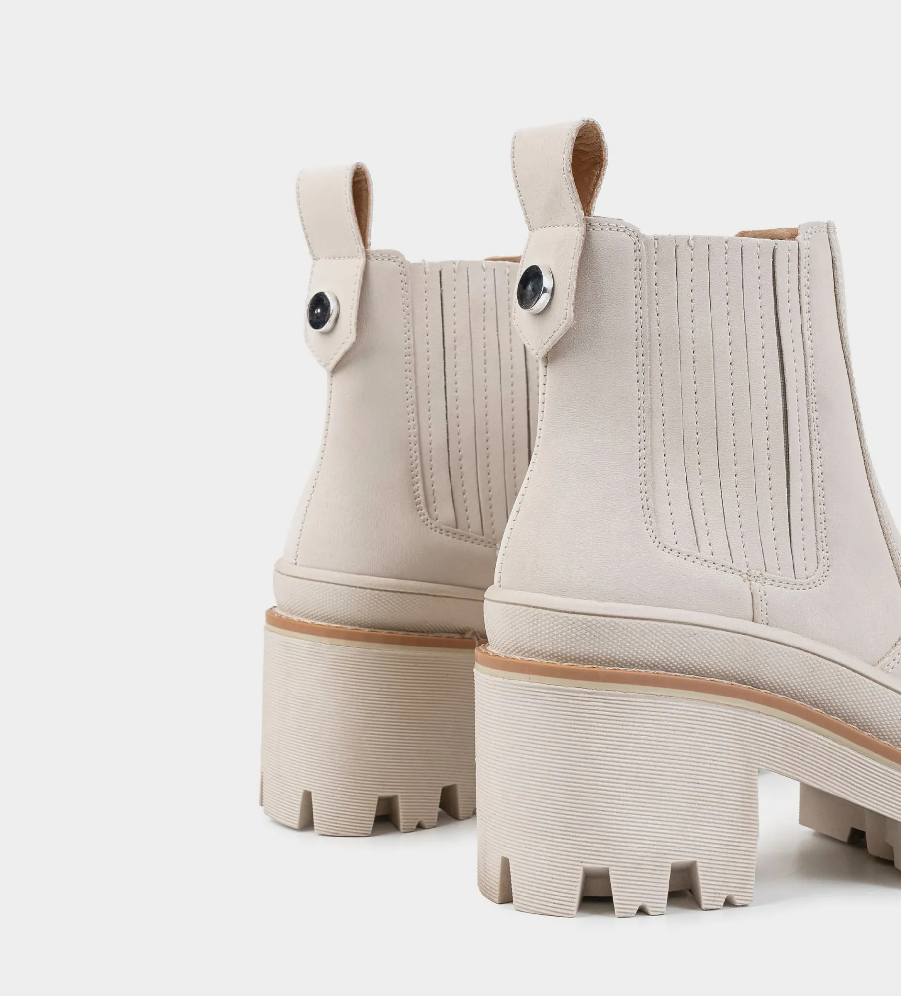Best BOTÍN CHELSEA PLATAFORMA BEIGE Mujer Botas Y Botines