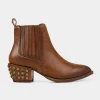 Clearance BOTÍN TACHUELAS PIEL MIEL Mujer Western