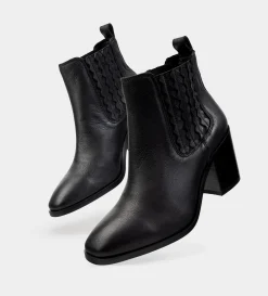 Hot BOTÍN TACÓN CHELSEA PIEL NEGRO Mujer Western
