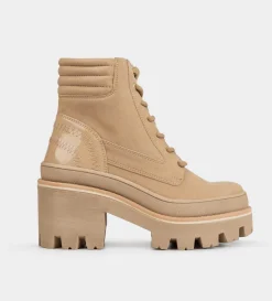 Discount BOTÍN TRACK AGUJETAS BEIGE Mujer Botas Y Botines