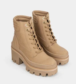 Discount BOTÍN TRACK AGUJETAS BEIGE Mujer Botas Y Botines