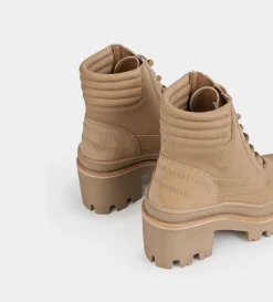 Discount BOTÍN TRACK AGUJETAS BEIGE Mujer Botas Y Botines
