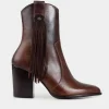 Online BOTÍN WESTERN PIEL MIEL Mujer Botas Y Botines | Piel Auténtica