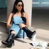 Online BOTÍN WESTERN PIEL NEGRO Mujer Botas Y Botines | Piel Auténtica