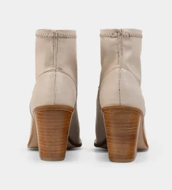 Hot BOTÍN  WESTERN STRETCH PIEL BEIGE Mujer Botas Y Botines | Piel Auténtica