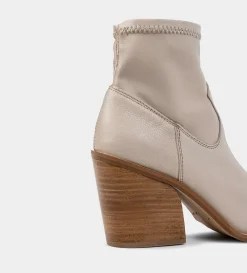 Hot BOTÍN  WESTERN STRETCH PIEL BEIGE Mujer Botas Y Botines | Piel Auténtica