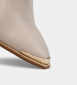 Hot BOTÍN  WESTERN STRETCH PIEL BEIGE Mujer Botas Y Botines | Piel Auténtica