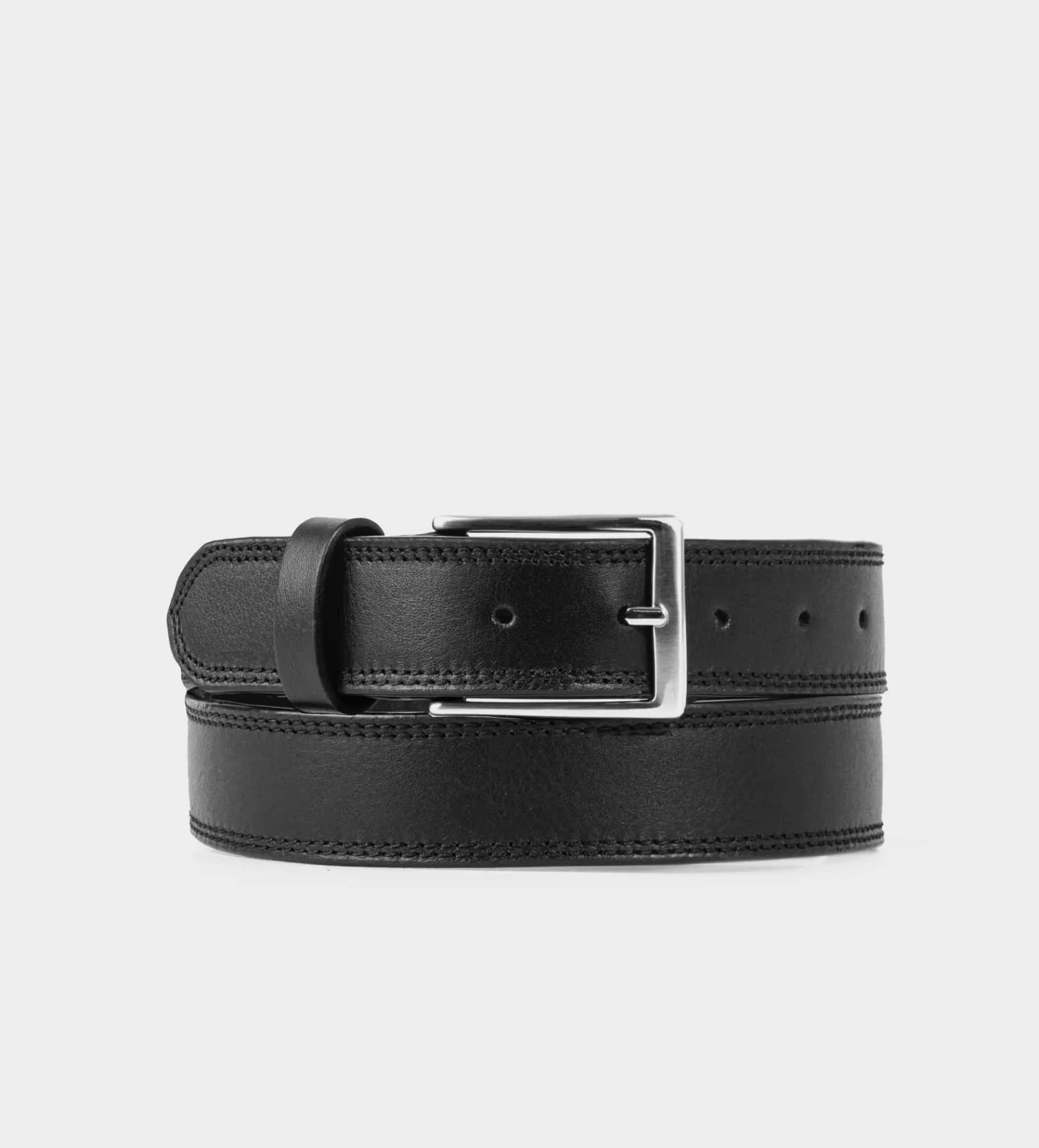 Sale CINTURÓN DE PIEL NEGRO Hombre Cinturones | Cinturones