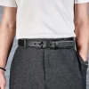 Discount CINTURÓN HERRAJE PIEL AUTÉNTICA NEGRO Hombre Cinturones | Cinturones