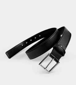 Discount CINTURÓN HERRAJE PIEL AUTÉNTICA NEGRO Hombre Cinturones | Cinturones