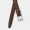 Outlet CINTURÓN PIEL AUTÉNTICA CAFÉ Hombre Cinturones | Cinturones