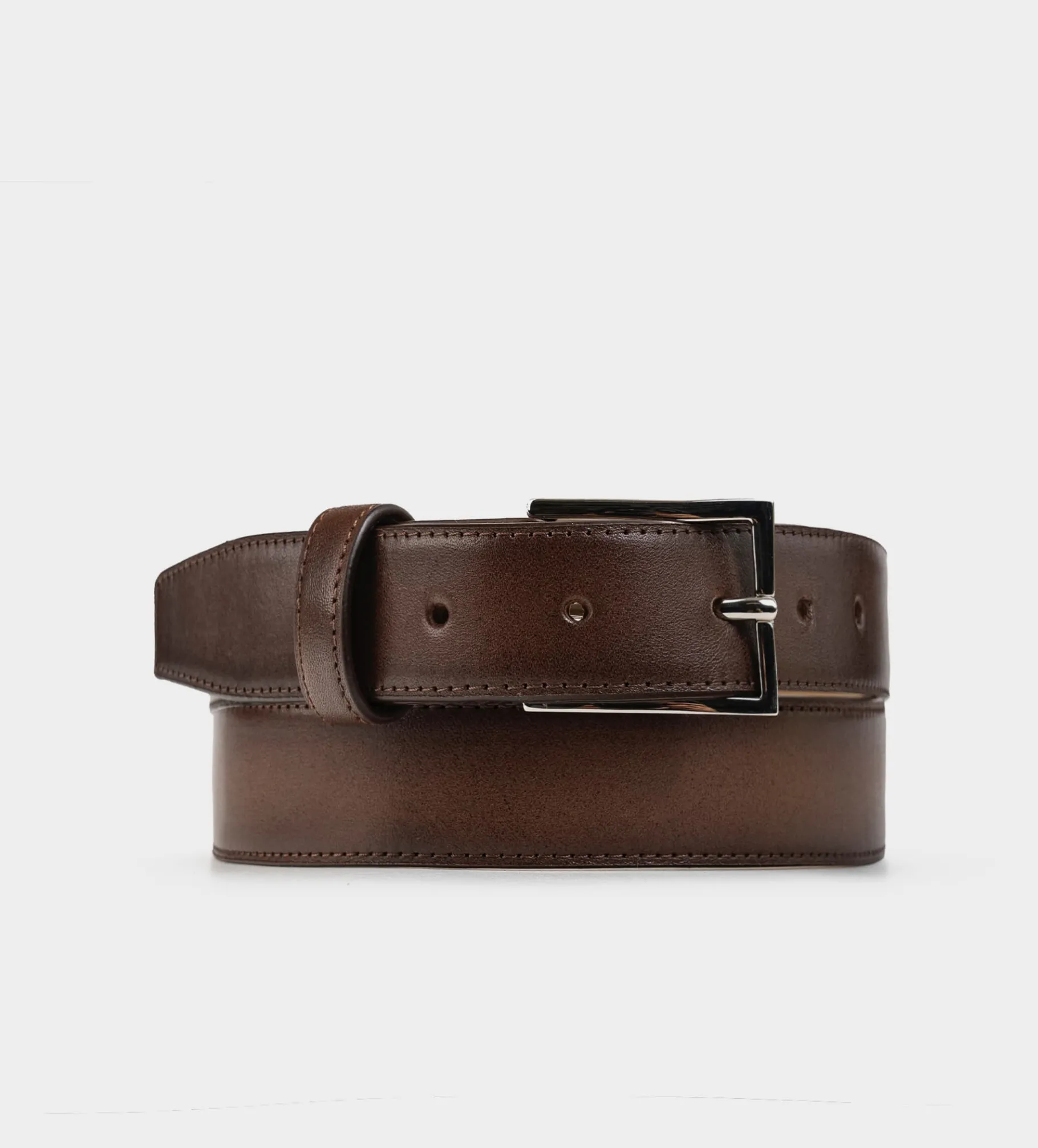 Outlet CINTURÓN PIEL AUTÉNTICA CAFÉ Hombre Cinturones | Cinturones