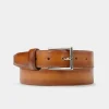 Clearance CINTURÓN PIEL AUTÉNTICA MIEL Hombre Cinturones | Cinturones