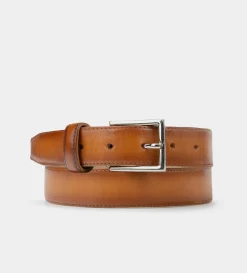 Clearance CINTURÓN PIEL AUTÉNTICA MIEL Hombre Cinturones | Cinturones