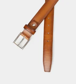 Clearance CINTURÓN PIEL AUTÉNTICA MIEL Hombre Cinturones | Cinturones